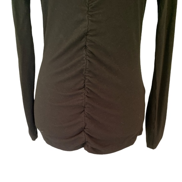 IRIS Setlawke Black Ruched Mesh Back Long Sleeve Top - M - Picture 4 of 13